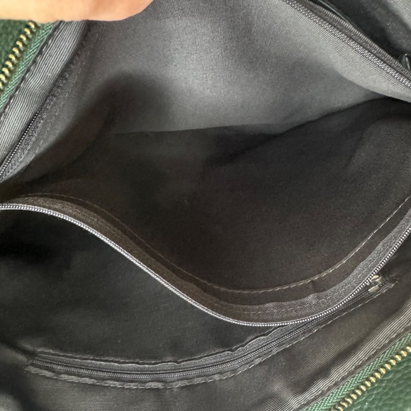 Dark Green Leather Hobo Bag/Purse/Handbag/Soft - Picture 12 of 14